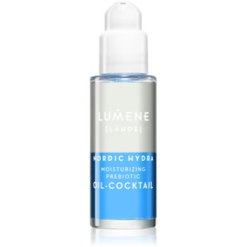 Lumene Nordic Hydra [LÄHDE] Moisturizing Prebiotic Oil-Cocktail ser bifazic pentru pielea uscata si deshidratata - imagine 2